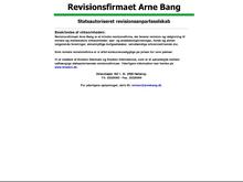 Revisionsfirmaet Arne Bang, Statsautoriseret Revisionsanpartsselskab